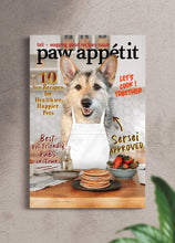 Load image into Gallery viewer, Paw-appetit Magazine Cover - Custom Pet Portrait - NextGenPaws Pet Portraits