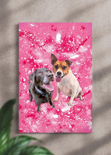 Load image into Gallery viewer, Splash Oil Painting Sibling - Custom Pet Portrait - NextGenPaws Pet Portraits