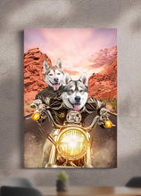 Load image into Gallery viewer, Harley Pawson - Custom Sibling Pet Portrait - NextGenPaws Pet Portraits