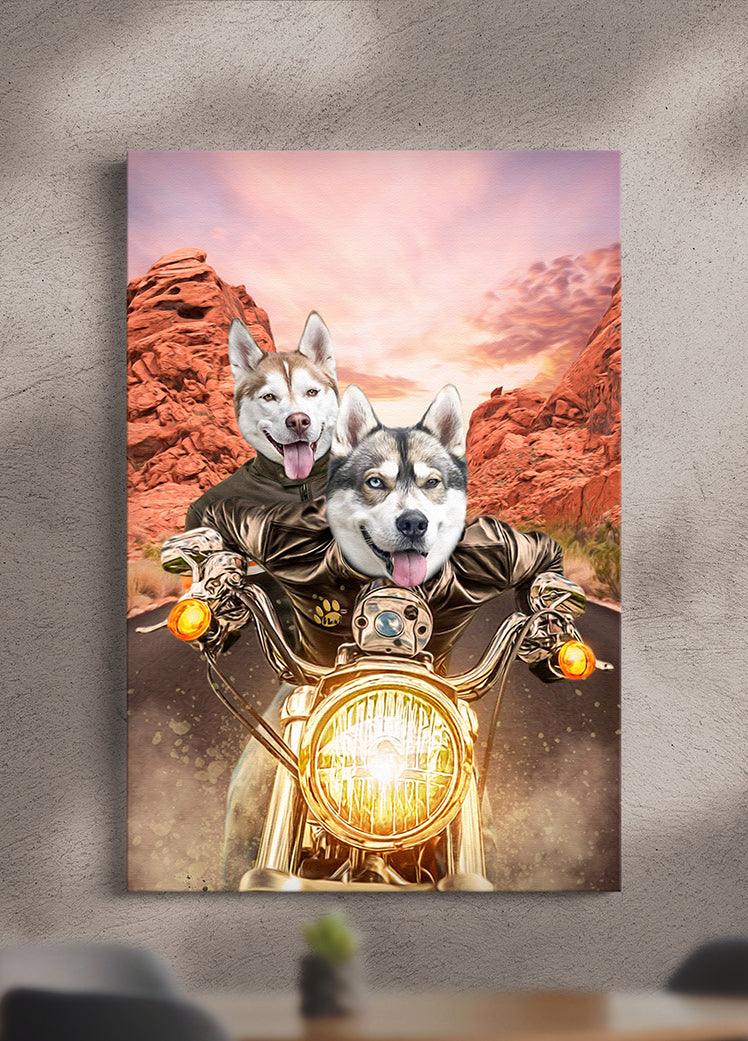 Harley Pawson - Custom Sibling Pet Portrait - NextGenPaws Pet Portraits