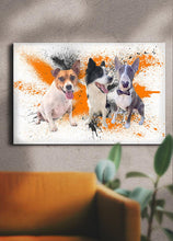 Load image into Gallery viewer, Splash Oil Painting Sibling - Custom Pet Portrait - NextGenPaws Pet Portraits