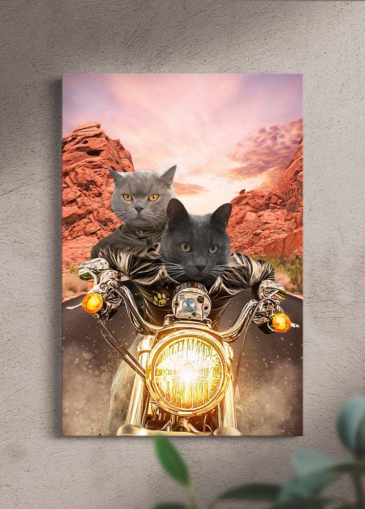 Harley Pawson - Custom Sibling Pet Portrait - NextGenPaws Pet Portraits