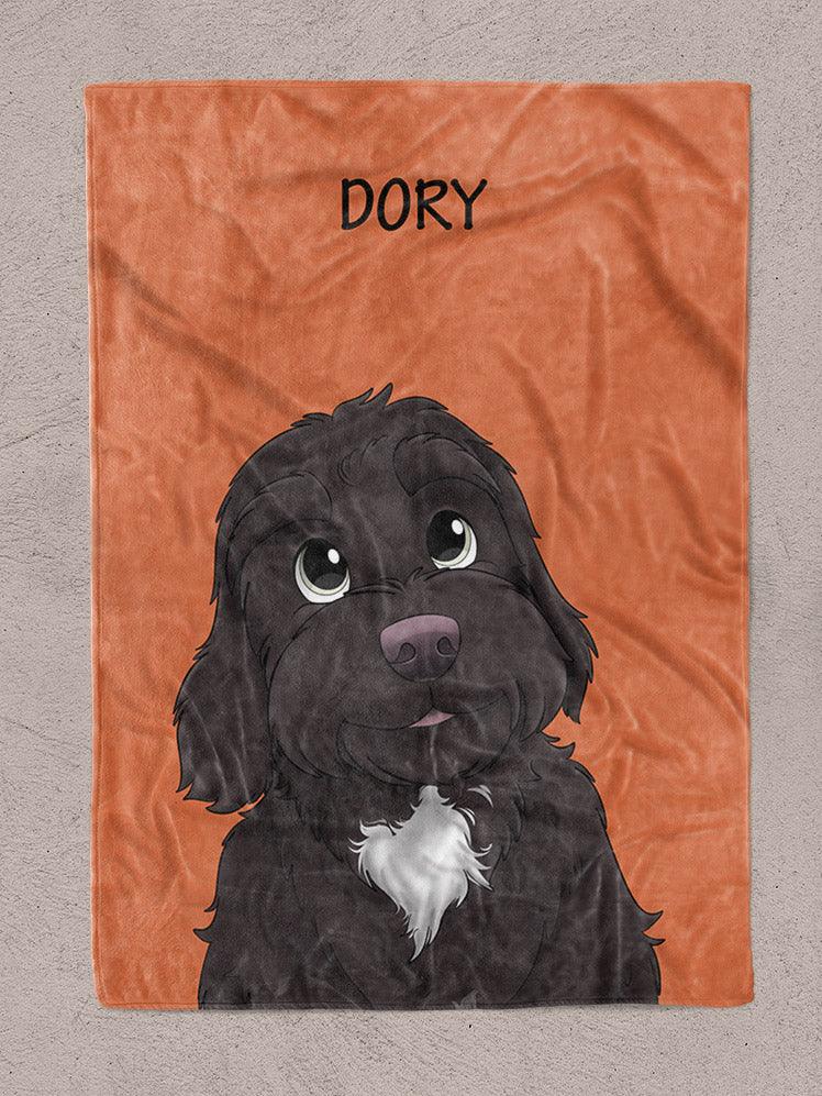 Cartoon Style - Custom Pet Blanket - NextGenPaws Pet Portraits