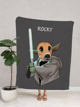 Load image into Gallery viewer, Cartoon Yowda - Custom Pet Blanket - NextGenPaws Pet Portraits