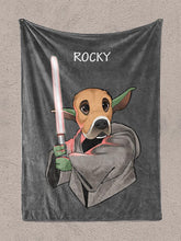 Load image into Gallery viewer, Cartoon Yowda - Custom Pet Blanket - NextGenPaws Pet Portraits