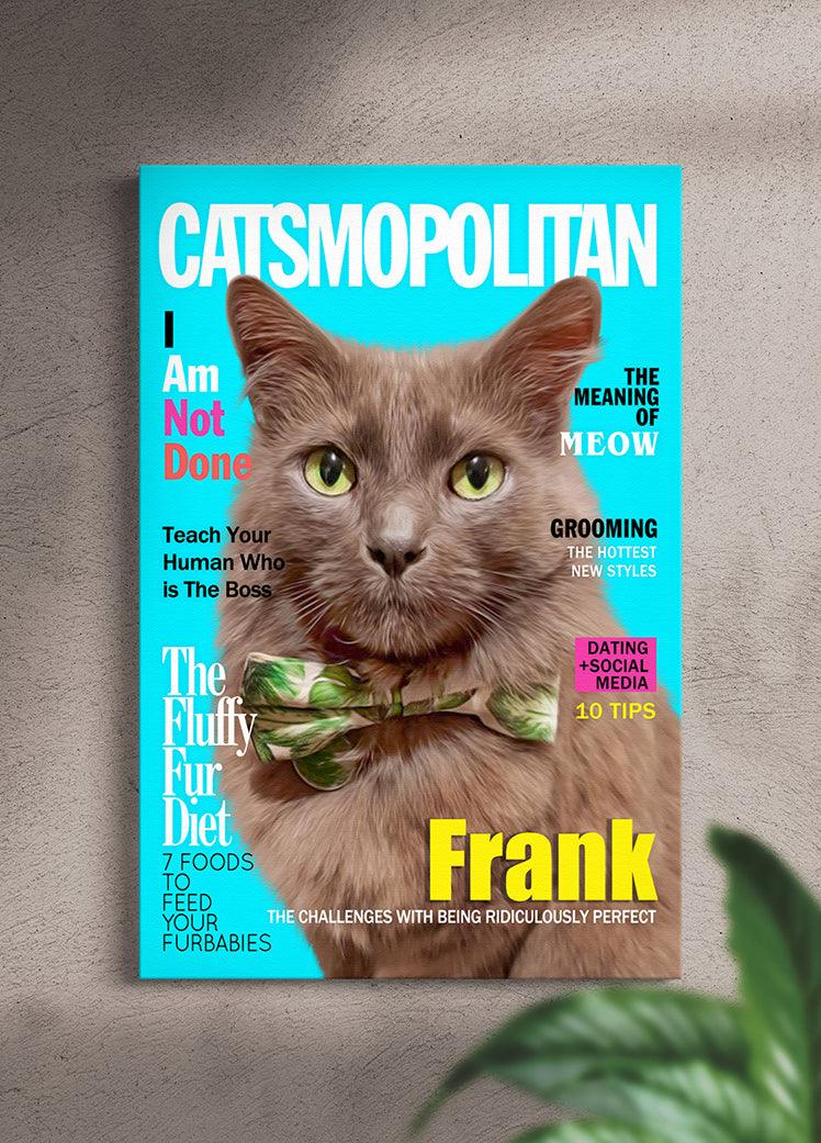 Dog/Catsmopolitan Magazine Cover - Custom Pet Portrait - NextGenPaws Pet Portraits