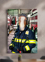 Load image into Gallery viewer, The Chief Firefighter - Custom Pet Canvas - NextGenPaws Pet Portraits