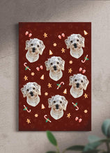 Load image into Gallery viewer, Christmas Cookie Red - Custom Pet Canvas - NextGenPaws Pet Portraits