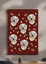 Load image into Gallery viewer, Christmas Cookie Red - Custom Pet Canvas - NextGenPaws Pet Portraits