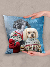 Load image into Gallery viewer, Christmas Duo - Custom Pet Pillow - NextGenPaws Pet Portraits