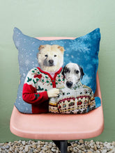 Load image into Gallery viewer, Christmas Duo - Custom Pet Pillow - NextGenPaws Pet Portraits
