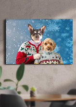 Load image into Gallery viewer, Christmas Duo - Custom Pet Canvas - NextGenPaws Pet Portraits