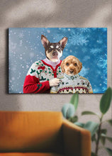 Load image into Gallery viewer, Christmas Duo - Custom Pet Canvas - NextGenPaws Pet Portraits