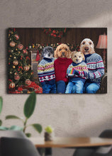 Load image into Gallery viewer, Christmas Family - Custom Pet Canvas - NextGenPaws Pet Portraits