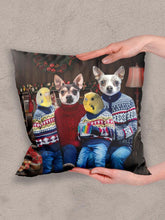 Load image into Gallery viewer, Christmas Family - Custom Pet Pillow - NextGenPaws Pet Portraits