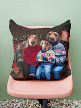 Load image into Gallery viewer, Christmas Family - Custom Pet Pillow - NextGenPaws Pet Portraits