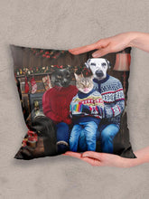Load image into Gallery viewer, Christmas Family - Custom Pet Pillow - NextGenPaws Pet Portraits