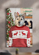 Load image into Gallery viewer, Christmas Solo - Custom Pet Canvas - NextGenPaws Pet Portraits
