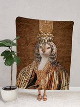 Load image into Gallery viewer, Cleopawtra - Custom Pet Blanket - NextGenPaws Pet Portraits
