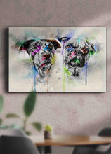 Load image into Gallery viewer, Colourful Painting Sibling - Custom Pet Canvas - NextGenPaws Pet Portraits