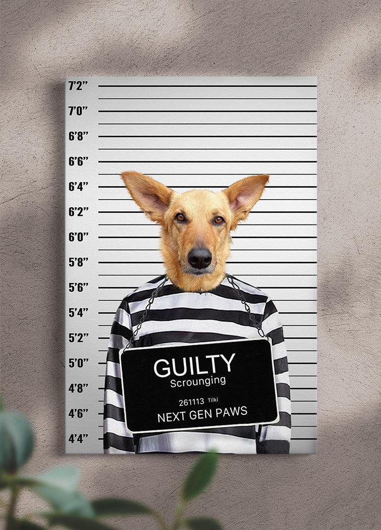 The Convict - Custom Pet Portrait - NextGenPaws Pet Portraits