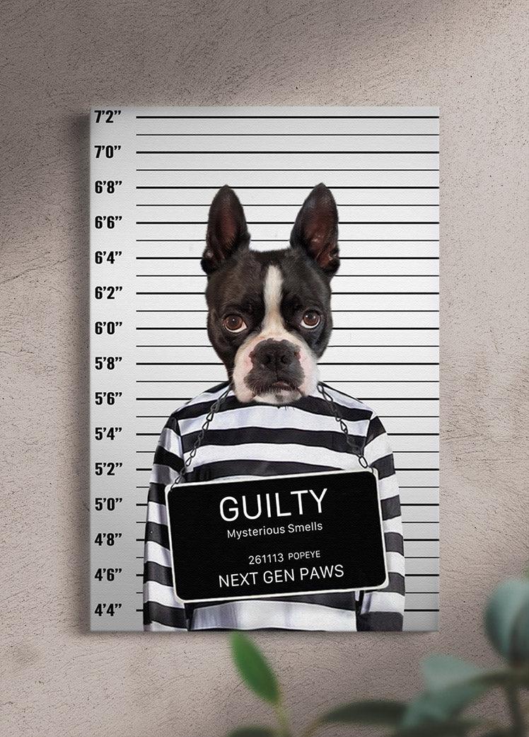 The Convict - Custom Pet Portrait - NextGenPaws Pet Portraits