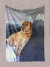 Load image into Gallery viewer, Craquelure Oil Painting - Custom Pet Blanket - NextGenPaws Pet Portraits
