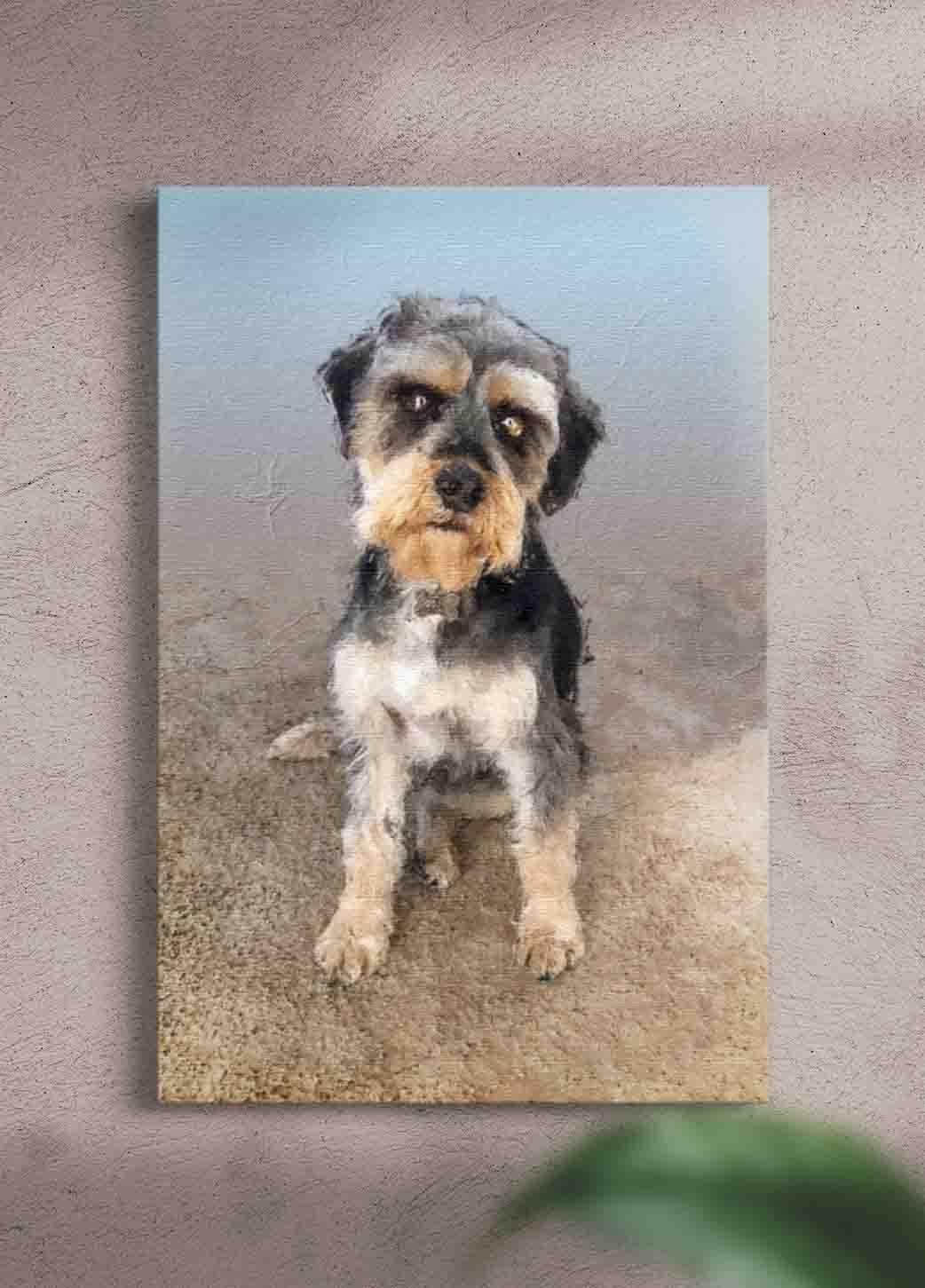 Craquelure Oil Painting - Custom Pet Canvas - NextGenPaws Pet Portraits