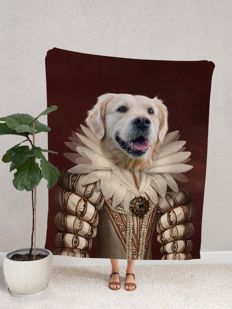 The Golden Queen - Custom Pet Blanket - NextGenPaws Pet Portraits