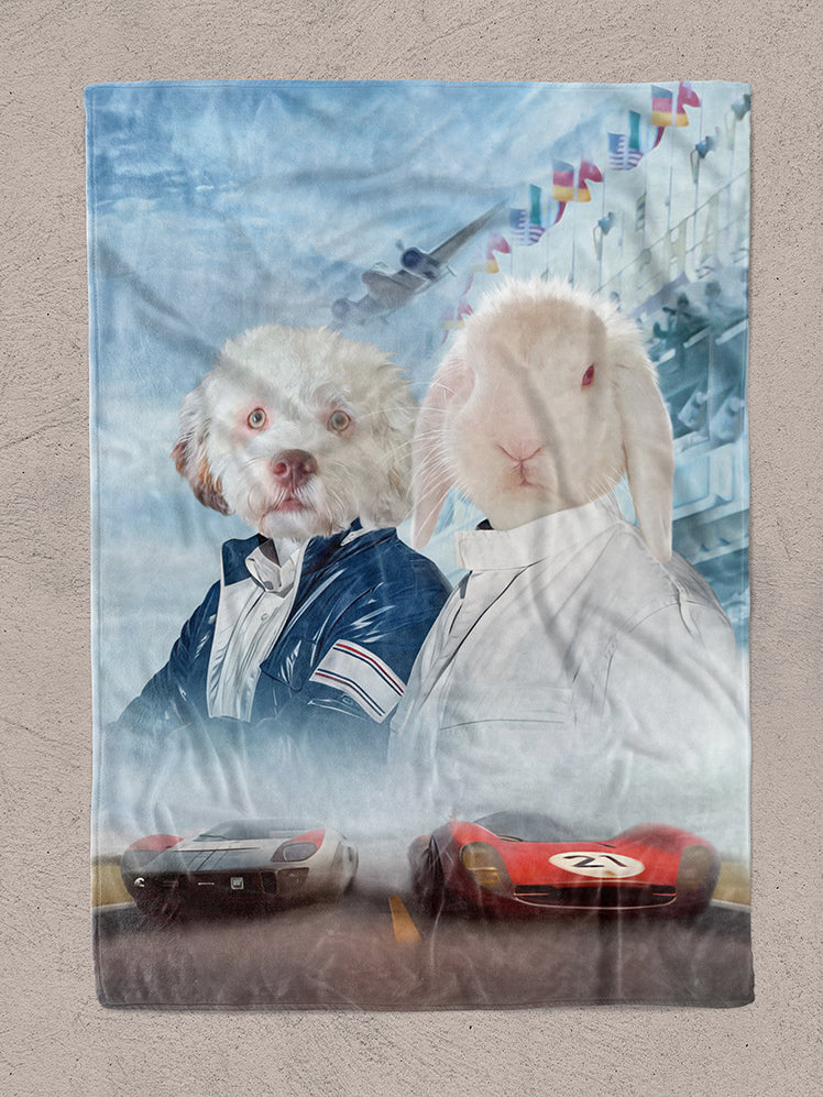 Ferrari VS Ford - Custom Sibling Pet Blanket