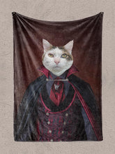 Load image into Gallery viewer, The Vampire - Custom Pet Blanket - NextGenPaws Pet Portraits