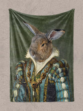Load image into Gallery viewer, The Sapphire Queen - Custom Pet Blanket - NextGenPaws Pet Portraits