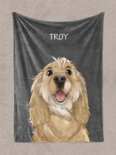Load image into Gallery viewer, Cartoon Style - Custom Pet Blanket - NextGenPaws Pet Portraits