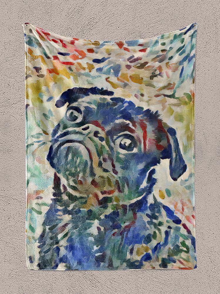 Colorful Pastel - Custom Pet Blanket - NextGenPaws Pet Portraits