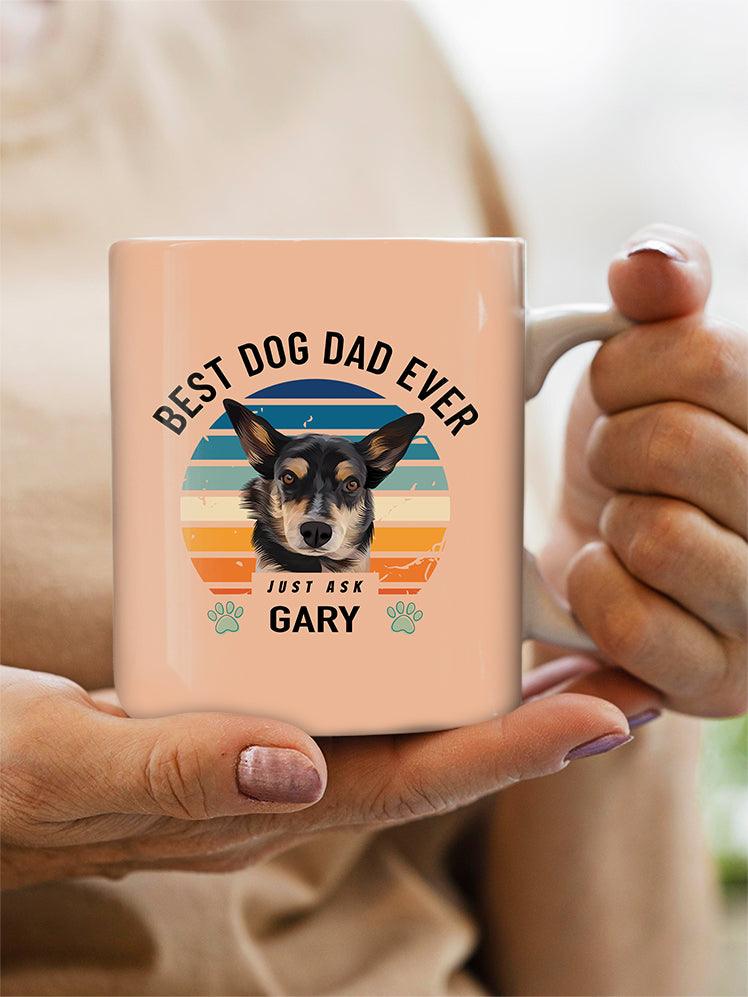 Best Dog/Cat Dad Ever - Custom Pet Mug - NextGenPaws Pet Portraits