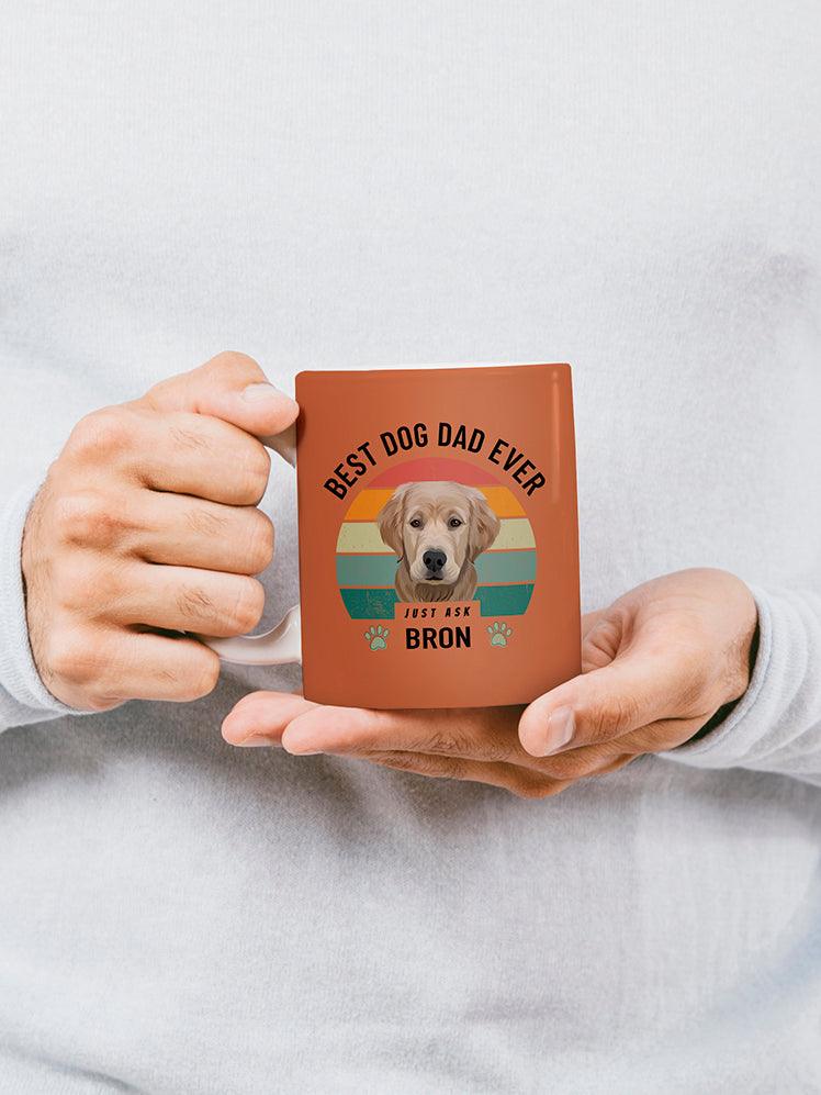Best Dog/Cat Dad Ever - Custom Pet Mug - NextGenPaws Pet Portraits