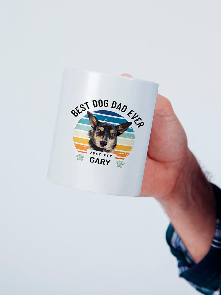 Best Dog/Cat Dad Ever - Custom Pet Mug - NextGenPaws Pet Portraits