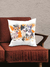 Load image into Gallery viewer, Splash Oil Painting Sibling - Custom Pet Pillow - NextGenPaws Pet Portraits