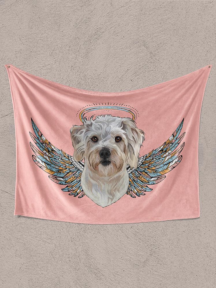 Vintage Angel - Custom Pet Blanket - NextGenPaws Pet Portraits