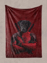 Load image into Gallery viewer, Deadpaw - Custom Pet Blanket - NextGenPaws Pet Portraits