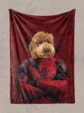 Load image into Gallery viewer, Deadpaw - Custom Pet Blanket - NextGenPaws Pet Portraits