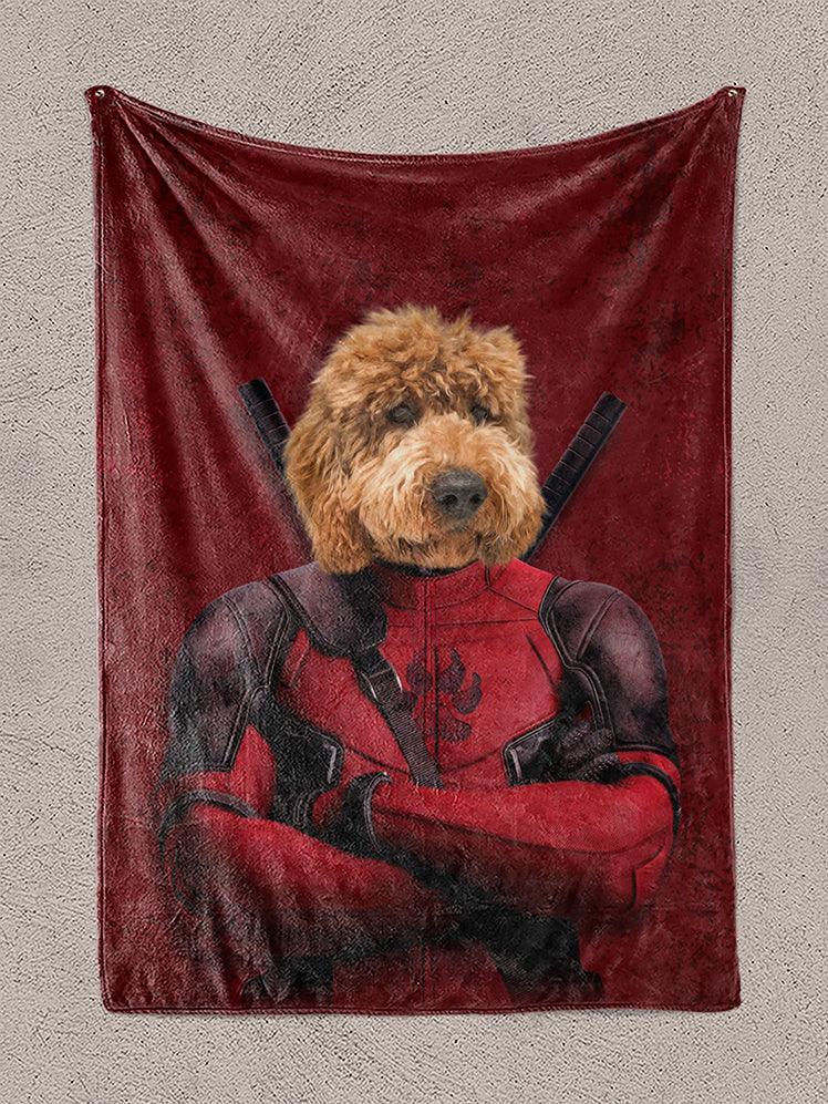Deadpaw - Custom Pet Blanket - NextGenPaws Pet Portraits