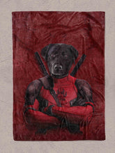 Load image into Gallery viewer, Deadpaw - Custom Pet Blanket - NextGenPaws Pet Portraits