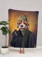 Load image into Gallery viewer, Detective Pawlock - Custom Pet Blanket - NextGenPaws Pet Portraits