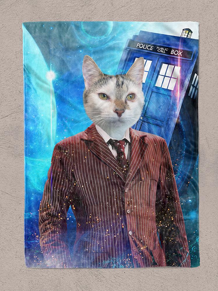 Doctor PWho - Custom Pet Blanket - NextGenPaws Pet Portraits