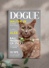 Load image into Gallery viewer, Dogue Magazine Cover - Custom Pet Portrait