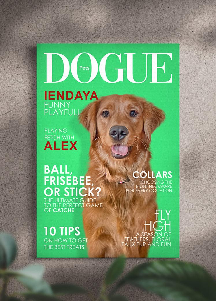Dogue Magazine Cover - Custom Pet Portrait - NextGenPaws Pet Portraits