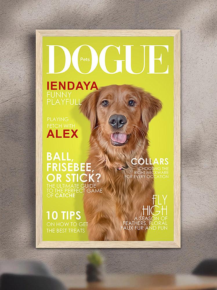 Dogue Magazine Cover - Custom Pet Poster - NextGenPaws Pet Portraits
