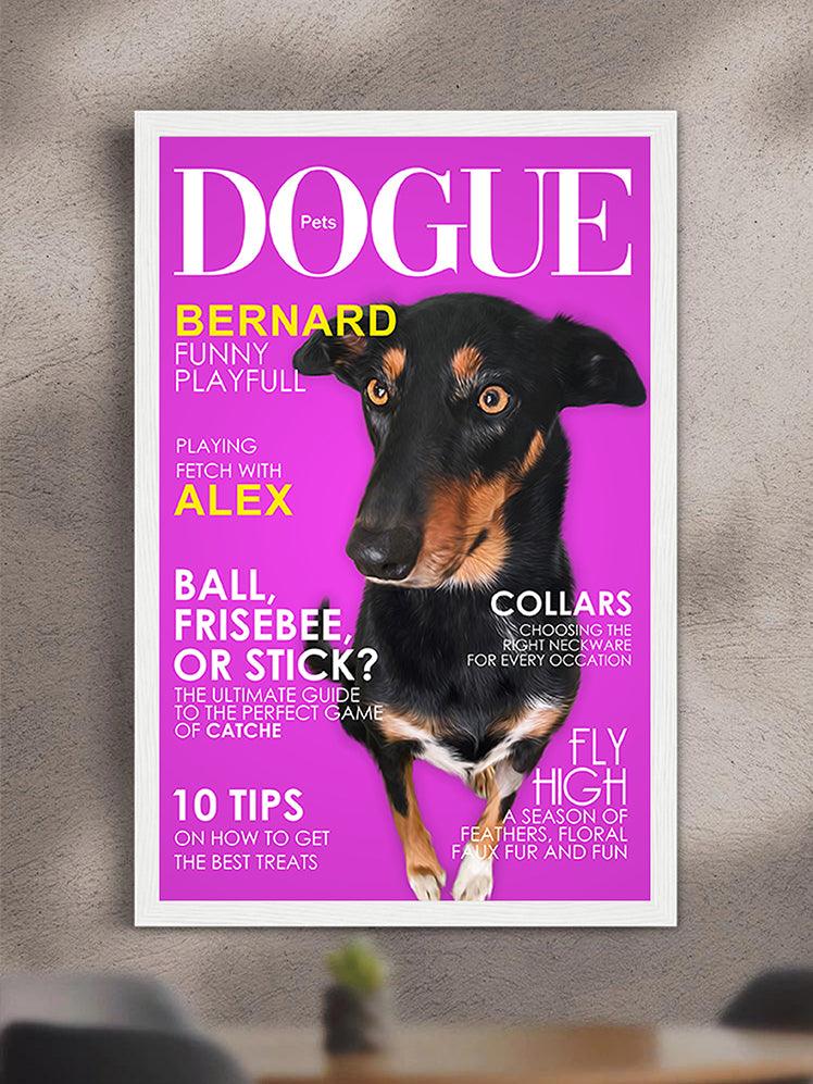 Dogue Magazine Cover - Custom Pet Poster - NextGenPaws Pet Portraits