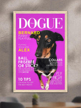Load image into Gallery viewer, Dogue Magazine Cover - Custom Pet Poster - NextGenPaws Pet Portraits